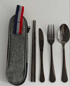 Couteau de table, couteau à steak, fourchettes de table, fourchettes à dessert DF 430 personnalisés en acier inoxydable avec manche martelé de luxe - Product Image 1