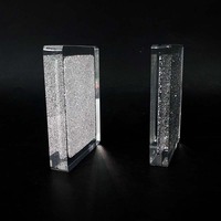 Présentoirs Carrés Transparents en Acrylique Massif, Modernes, Luxueux, Écologiques, Recyclables, Résistants à l'Eau, Taille et Forme Personnalisables