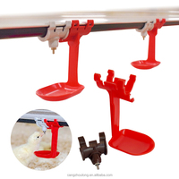 Système d'abreuvement automatique YTU pour élevages avicoles, ligne d'eau pour poulets de chair et reproducteurs, abreuvoir à tétine avec coupelle anti-goutte