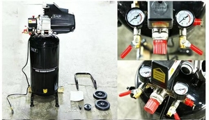 Compresseur d'air à piston vertical portable lubrifié de 50 L pour usage industriel - Product Image 6