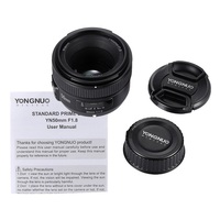 Objectif Yongnuo YN50mm F1.8 AF MF – Objectif Auto Focus YN 50mm pour Appareil Photo Reflex Numérique Nikon D800 D300 D700 D3200 D3300 D5100 D5200 D5300