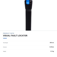 Localisateur de défauts visuels 650 nm, testeur de câbles à fibres optiques 5-30 km, stylo à lumière rouge SC FC LC ST