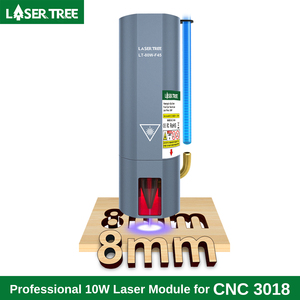 Laser Tree 10 Wát đầu khắc laser cho gỗ thép không gỉ khắc và cắt 8 mét ánh sáng màu xanh CNC DIY - Product Image 2