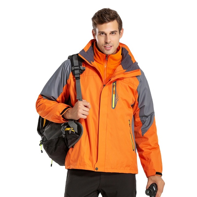 Men's Technical Mountaineering Suit Breathable Soft Shell Jacket Rainproof Waterproof Jacket
