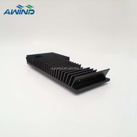 Dissipateur thermique oblique sur mesure à ailettes, en aluminium, pour GPU/VGA, 60 mm, 60x25 mm, 50x25 mm, noir, pour radiateur de refroidissement 30 W