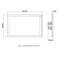 Interrupteur mural intelligent KNX Zigbee pour maison connectée, écran tactile 10 pouces, contrôle centralisé, contrôle multi-scènes, contrôle des appareils de toute la maison