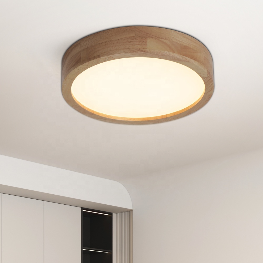 Modern LED Kitchen Wood Ceiling Lamp Contemporary Light Fixtures for Home Room Decor
