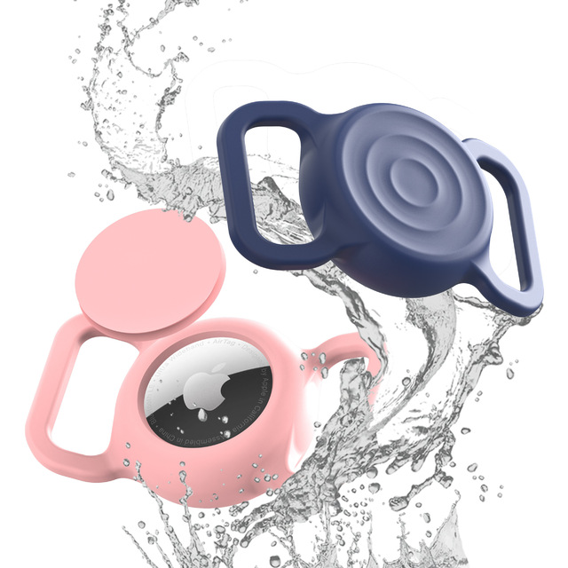 New Design Simple Classic Lightweight Silicone Case & Cover for AirTag 2-in-1 Water Resistance Design Portable Waterproof