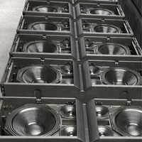 Système audio professionnel portable K1 à trois voies, double enceinte colonne de 15 pouces, 8 ohms, passif, étanche, en bois, pour sonorisation extérieure