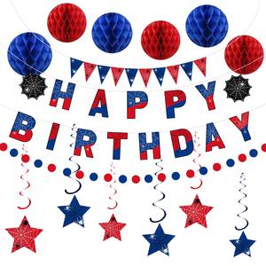 Juego de Platos, Vasos y Cubiertos Desechables de Papel Ecológicos con Temática de Spider Boy para Fiestas de Cumpleaños, Venta al por Mayor - Product Image 2