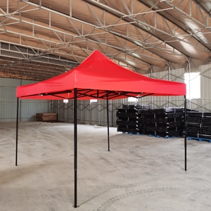 Carpa <span class=keywords><strong>Toldo</strong></span> 3x3 Plegable Reforzada Impermeable Resistente a los Rayos UV con Marco de Acero con Recubrimiento en Polvo Retardante de Llama, Gazebo Pop-Up para Ferias Comerciales - Product Image 4