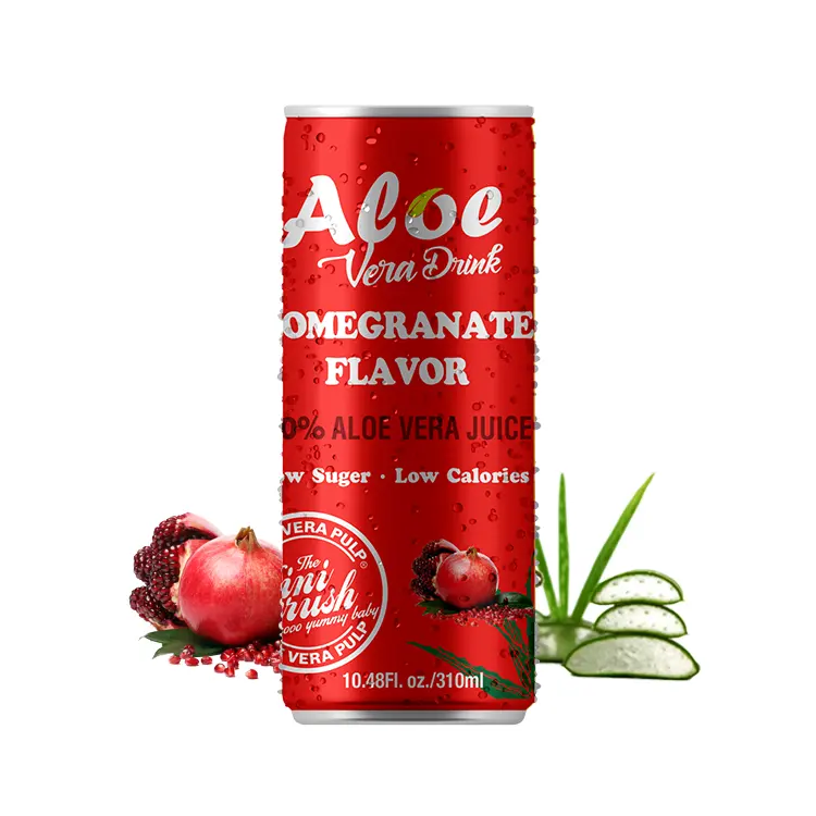 330ml Aloe Vera Drinks in Aluminium Can Soft Drinks Healthy Beverage