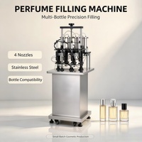 Machine de remplissage de liquides à 6 buses pour ligne de production de flacons de parfum à haut volume, fournie par l'usine