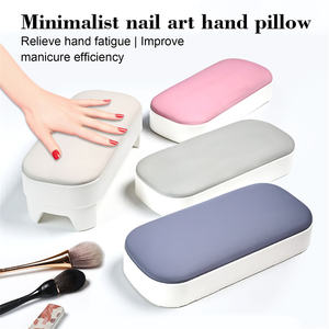 Peluquería portátil desmontable mano almohada reposamuñecas herramienta de Arte de uñas PU cuero mano almohada manicura reposamanos - Product Image 3