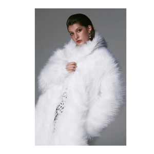 Abrigo de mujer Abrigo largo de alta calidad con botones Abrigos de mujer Papel de regalo Vietnam Mejor fábrica de mayoristas - Product Image 2