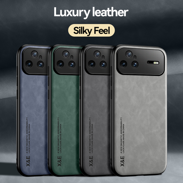 Magnetic Car Holder Matte Sheepskin Texture Leather Back Case for Huawei Nova 15 Ultra / 15 Pro / Nova 15 Soft TPu Bumper