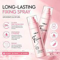 Spray fixateur de maquillage longue tenue LBLS, tenue 24h, hydratant, brume fine avec PVP, glycérine, centella asiatica, 100ml