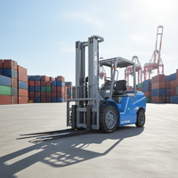 Forklift Counterbalance Listrik 3.5T Ban Solid Baterai Lithium-Ion Seri Liftron DL