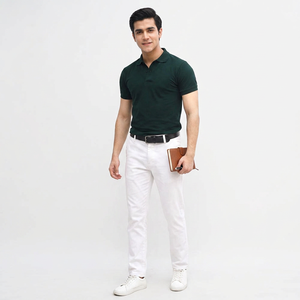 Nueva Camiseta Polo para Hombre, Elegante y Cómoda, Diseño Nuevo, Estilo Urbano, Cuello Redondo, Camiseta de Algodón para Hombre - Product Image 1