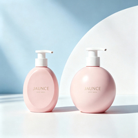 Flacon pompe à émulsion en forme de boule avec bouchon à vis en plastique PET 250 ml pour sérum et crème pour le visage