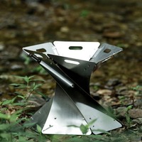 Brasero de camping robuste en métal, brûleur à bois, chauffage extérieur, four de cuisson pour barbecue