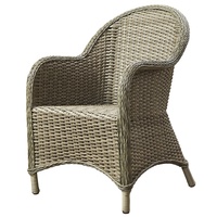marron moderne, ensemble de salle à manger en rotin et aluminium pour jardin, terrasse extérieure, table basse et 4 chaises