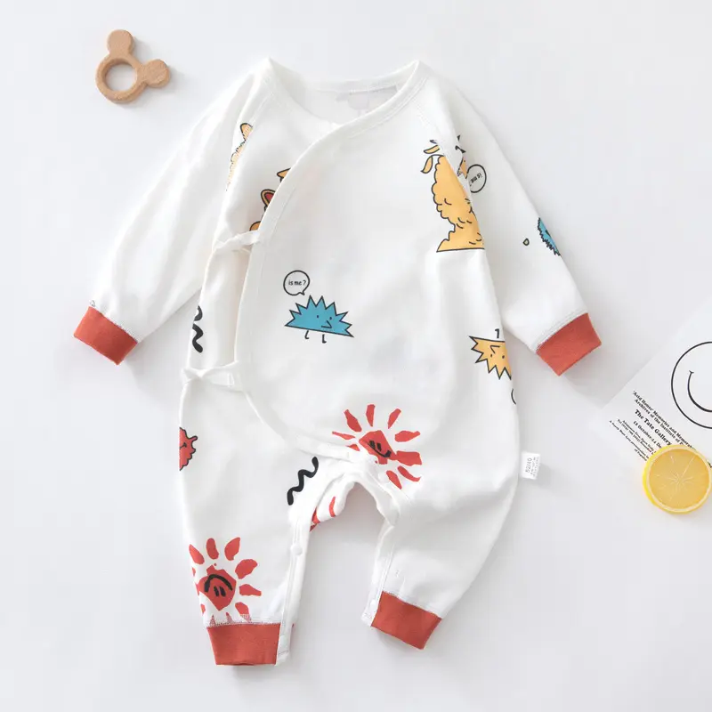 Macacão de bebê com roupas para bebês, macacão confortável e macio para as nádegas, fácil de usar primavera e verão, em oferta
