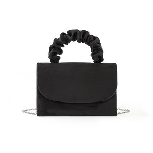 Low Price New Pleated Solid Color Handbag for Women Simple Small <b>Square</b> Bags Single Shoulder Diagonal Cross Hand-Held Dinner Bag - Product Image 1