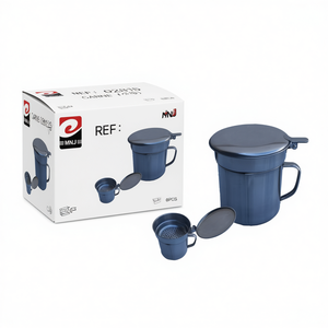 MNJ Carne Strainer Small Size With Lid For Meat Draining 6Pcs Set - Product Image 1