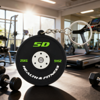 Plaque de poids personnalisée Porte-clés de gymnastique personnalisé pour plaque de pare-chocs Cadeau pour Lifter Bodybuilder Workout Gym Lover Gift