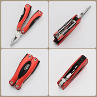 Bochen Custom Gifts - Pince multifonction 10 en 1 - Pince pliante essentielle pour le camping en plein air - Avec couteau