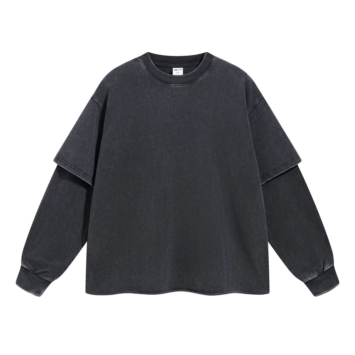 【関税・送料込】Contrast double layered t-shirts - 1408 Yingling Streetwear Custom Screen Printing Double Layer T Shirt