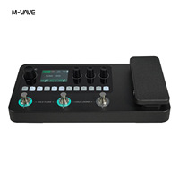 Processeur d'effets M VAVE, processeur d'effets multifonction pour guitare et basse avec effets de machine à rythmes et boucles audio