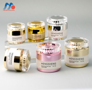 Sẵn Sàng Để Tàu Sang Trọng 10G 15/20G 30G Nhựa Mỹ Phẩm <span class=keywords><strong>Container</strong></span> Rỗng Jar Với Vít Cap Kem Ống Tinh Chất Kem Jar - Product Image 1