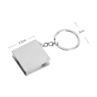 Mètre Ruban Rétractable Personnalisé avec Logo, Porte-clés, Mètre Ruban Compact pour Mesure Corporelle, pour Sacs à Main, Poches, Clés, Portable