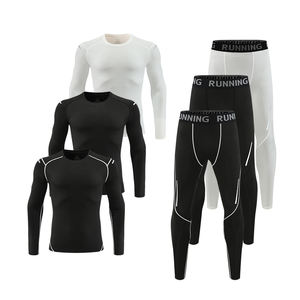 Nueva Llegada Baloncesto Chándal Manga Larga Leggings Combinación Alta Elástico 2 Piezas Conjunto <span class=keywords><strong>Traje</strong></span> de Gimnasio - Product Image 6