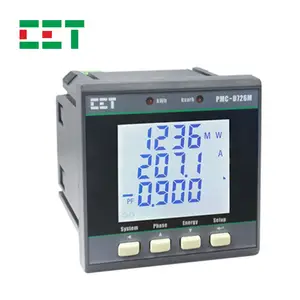 CET PMC-D726M สามเฟส LCD แรงดันไฟฟ้าปัจจุบันแผงมัลติฟังก์ชั่ดิจิตอลเมาท์มิเตอร์พลังงาน