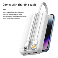 Batterie externe portable personnalisée avec logo Source-Usine, charge rapide 22,5W, 10000mah, 20000mah, 30000mah pour iPhone, Type-C, Android