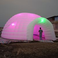 Tente commerciale Offre Spéciale personnalisée gonflable avec lumières LED, barre d'igloo géant, tente dôme gonflable publicitaire