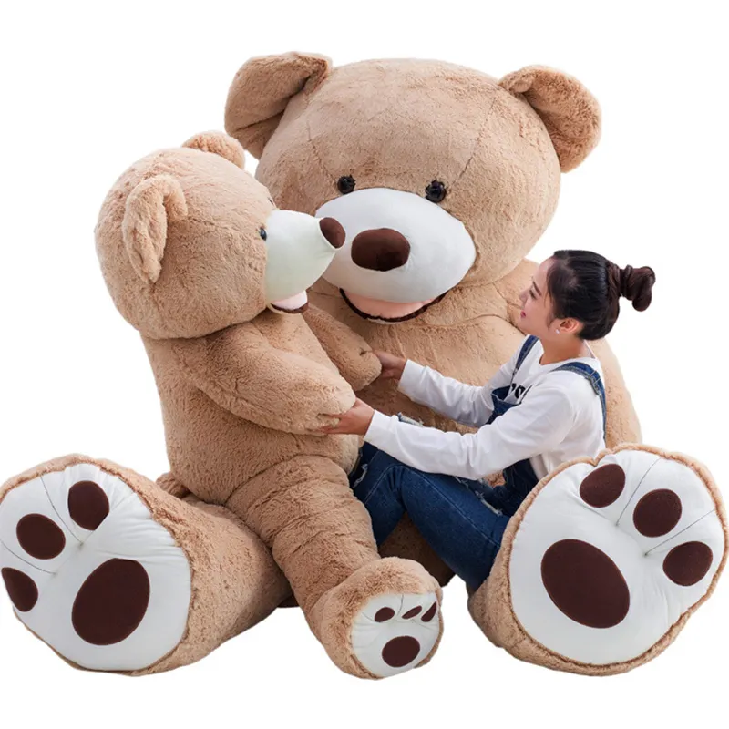 Cadeau de saint-valentin pour petite amie, 30ocm de peau d'ours énorme Teddy Big Animals Peluche ours non farci grande peau d'ours en Peluche