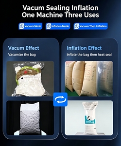 Machine d'emballage sous vide verticale externe gonflable pour chips, <span class=keywords><strong>jambon</strong></span>, <span class=keywords><strong>noix</strong></span>, fruits <span class=keywords><strong>de</strong></span> mer séchés, viande, céréales, snacks, pièces <span class=keywords><strong>de</strong></span> quincaillerie - Product Image 4
