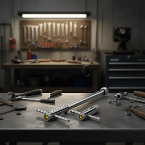 Juego de llaves de trinquete Fervi de 120 mm de longitud, herramienta de precisión para roscado de metal - Product Image 3