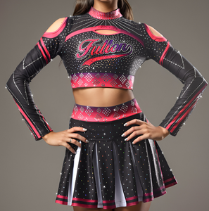 Disfraz de animadora para mujer, ropa de porristas <span class=keywords><strong>Sexy</strong></span> personalizada gratis, uniformes de porristas - Product Image 1
