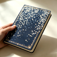Carnet de notes de luxe personnalisé à couverture rigide A5, journal décoratif, bloc-notes cadeau pour l'écriture