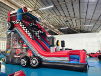 Toboggan aquatique gonflable commercial géant pour enfants et adultes