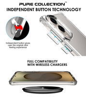Pour Samsung Galaxy S25 FE S25 Ultra S24 Plus S23 S22 S21 Coque arrière transparente antichoc fine en TPU PC hybride transparente pour téléphone
