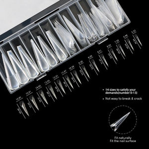 140/boîte Nouvelles formes doubles en acrylique en forme de griffe d'aigle pour sandwichs, moules pour faux ongles en <span class=keywords><strong>gel</strong></span> souple à presser - Product Image 6