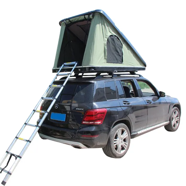 التخييم للطي الثلاثي في الهواء الطلق ABS مثلث عنيد سيارة خيمة للسطح العلوي من المنزل