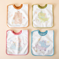Bavoirs de brossage de dents pour enfants en polaire corail, imprimés de dessins animés mignons, doux, absorbants, écologiques et réutilisables – Vente en gros pour fabricants