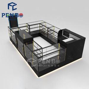 كشك عرض حديث للهواتف المحمولة كشك عرض لمتاجر تسوق وتصليح هواتف زجاجية بتصميم محل إصلاح هواتف عالي الجودة - Product Image 1